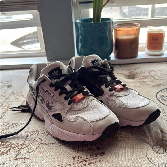 adidas Shoes - Adidas White and Black Sneakers